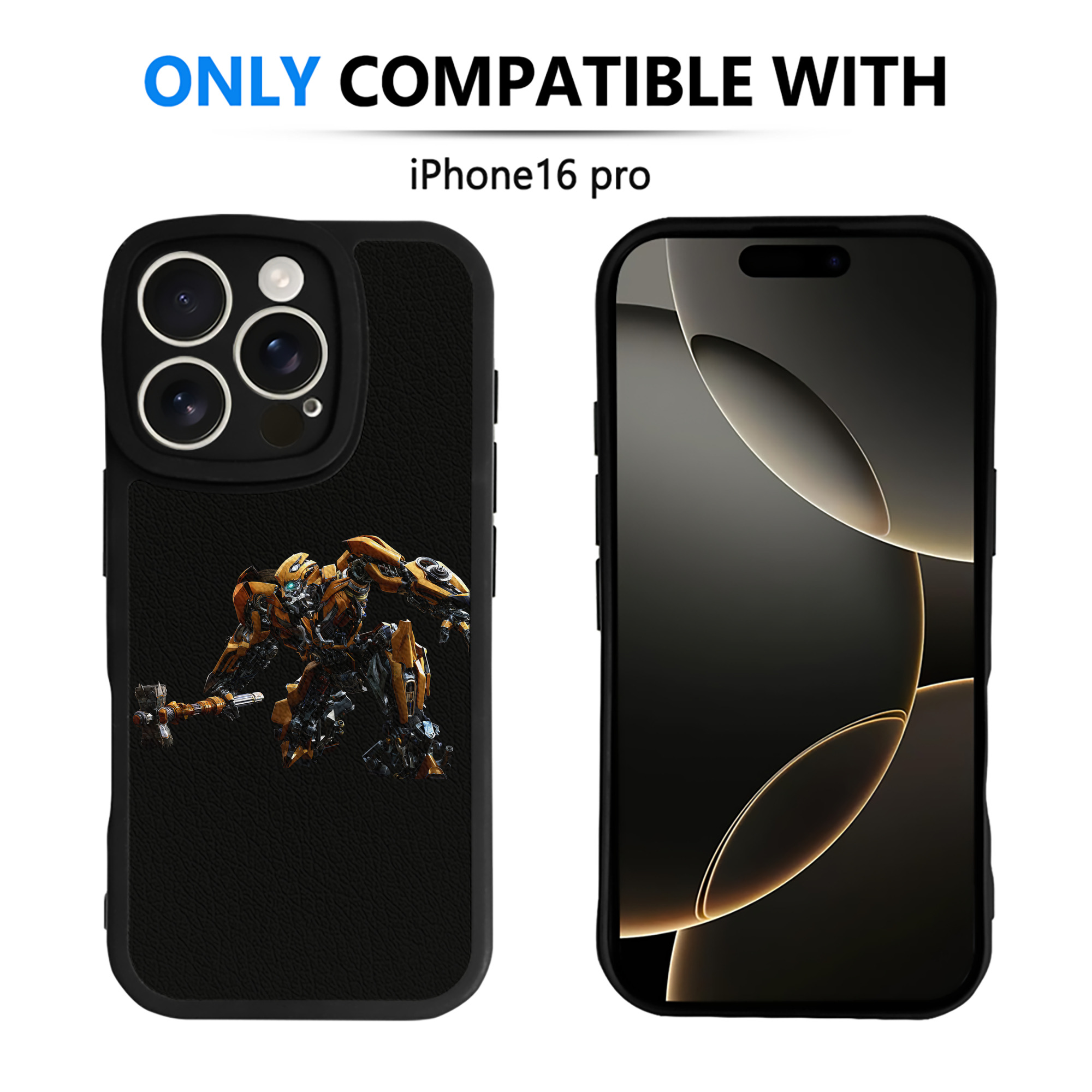 （画像用） Transformers トランスフォーマー 【iPhone 16シリーズ対応】シリコンスマホケース（レザー調） 材質：シリコン